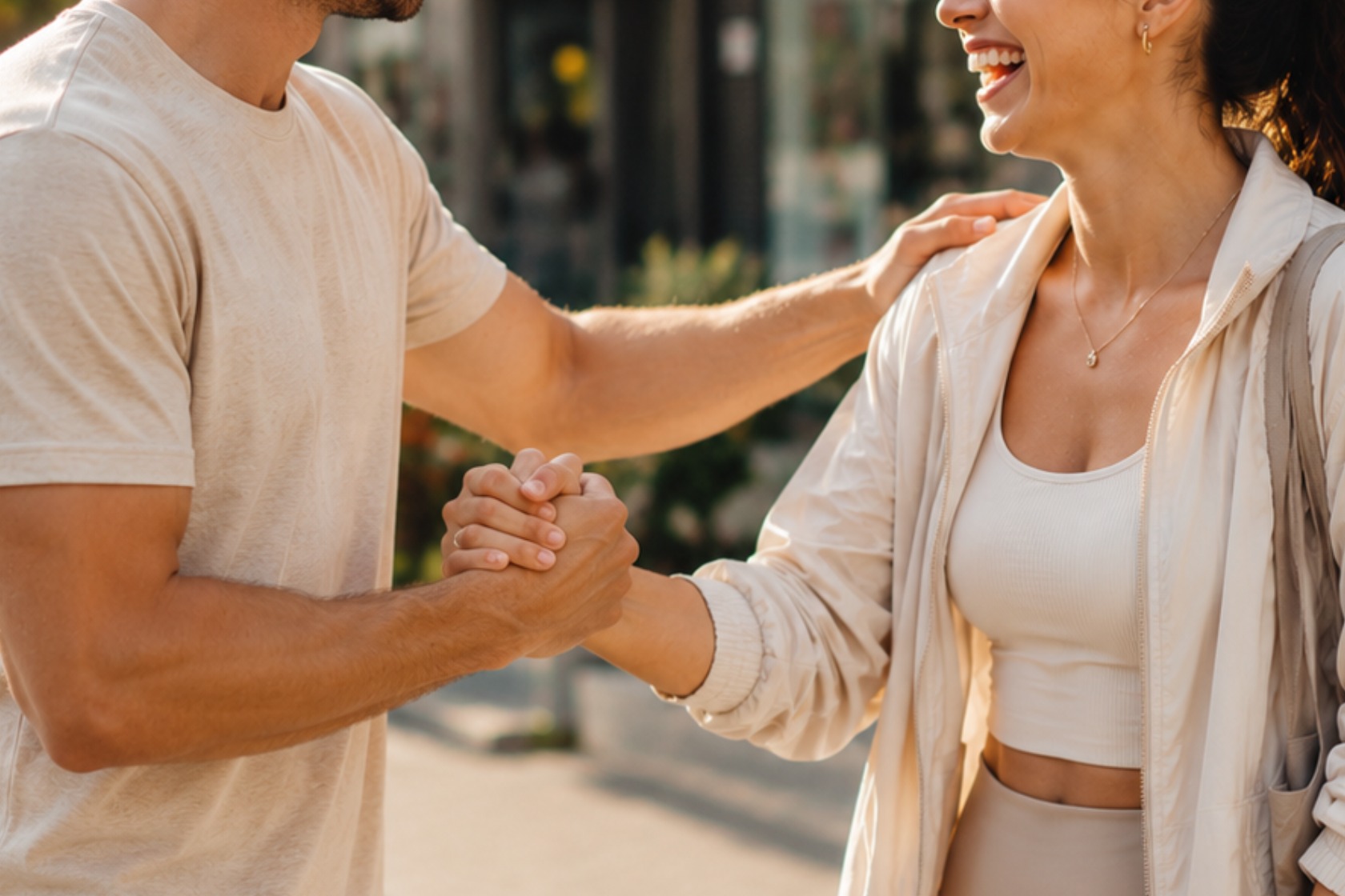 Wellness provider guiding a client through a session